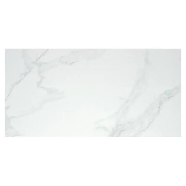 tecnomat pavimento interno purity white satinato  60x120x1cm rettificato   pei4 gres porcellanato