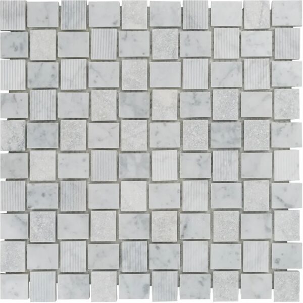 tecnomat mosaico monte bianco 27,4x27,4x1 cm marmo carrara vendita al foglio