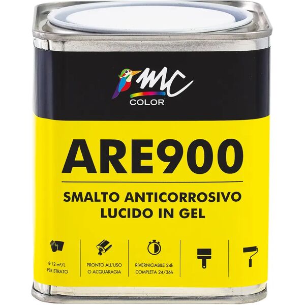 tecnomat smalto antiruggine gel mccolor bianco 0,75 l ferro metallo 8-12 m² con 1 l