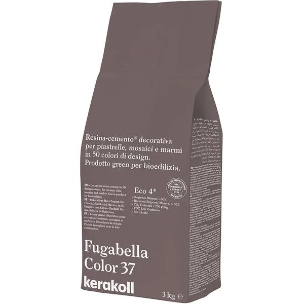 kerakoll stucco fugabella color  37 3 kg fuga 0-20 mm uso interno ed esterno