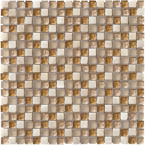 tecnomat mosaico barcellona ambra 30x30x0,8 cm al pezzo mix marmo vetro