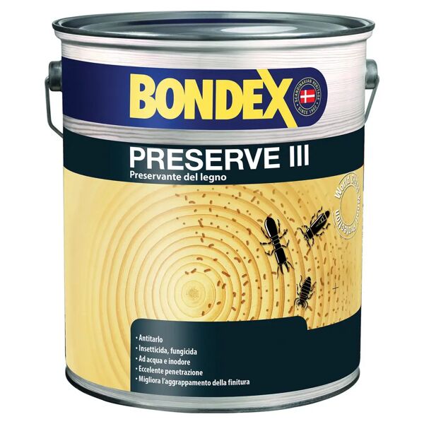 bondex fondo preserve ii  curativo trasparente 10 l ad acqua 4-6 m² con 1 l pronto uso