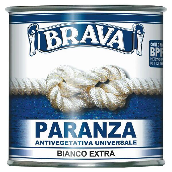 brava antivegetativa  750 ml paranza bianco extra universale 10 m² con 1 l da diluire