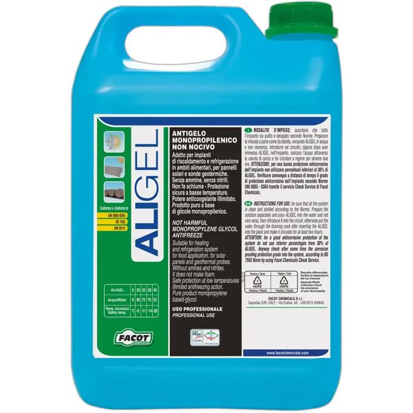 tecnomat antigelo facot aligel a base di glicole monopropilenico per uso alimentare concentrato 10kg