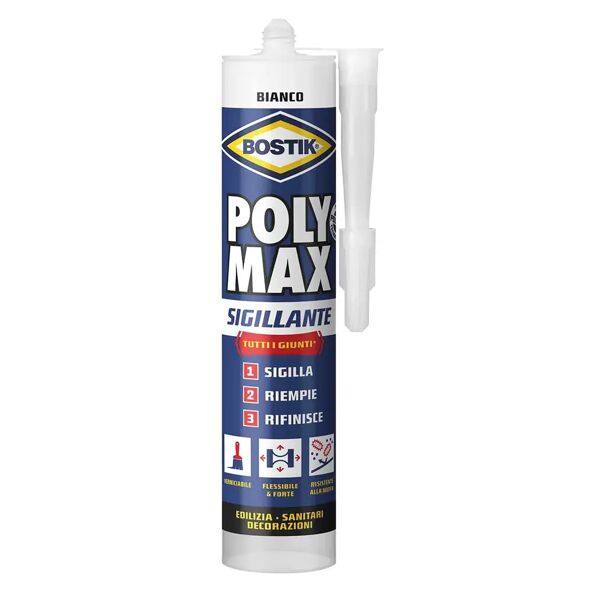 tecnomat sigillante polymax bianco 280 ml verniciabile e flessibile per interno ed esterno