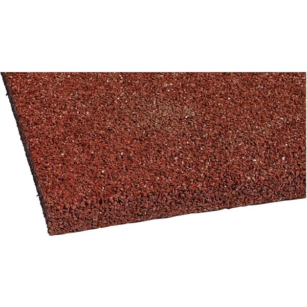 tecnomat piastra antitrauma rossa gomma riciclata 30 mm 50x50 cm