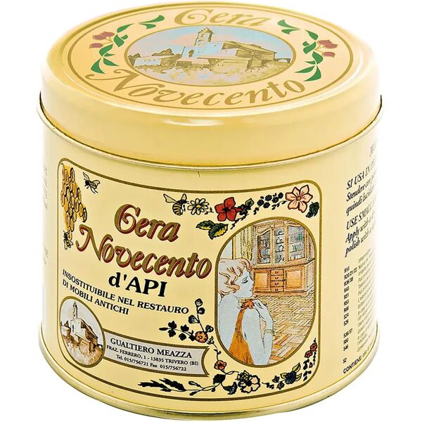 cera_novecento cera d'api novecento 500 ml gialla in pasta 8-10 m² con 1 l