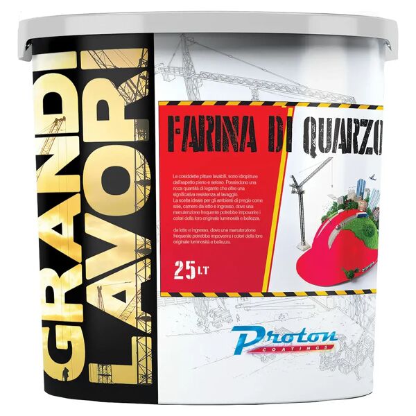 proton idropittura al quarzo  25 l grandi lavori 4-6  m² con 1 l