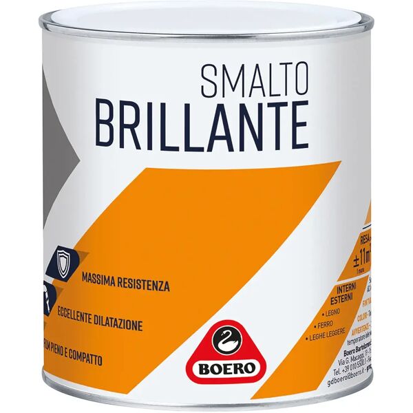 boero smalto solvente brillante  testa di moro 2,5 l ferro legno 12 m² con 1 l pronto uso