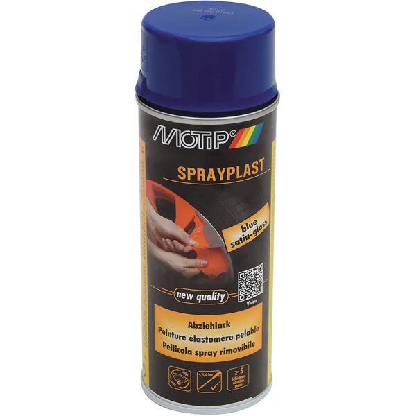 motip pellicola rimovibile spray  400 ml sprayplast blu semilucido 0,5-1 m² con 1 l - 5 mani