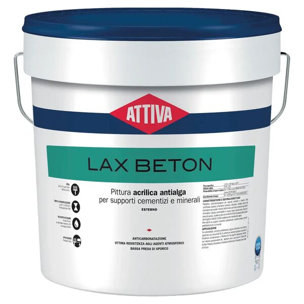 attiva pittura anticarbonatazione  14 l lax beton base media 10-12 m² con 1 l