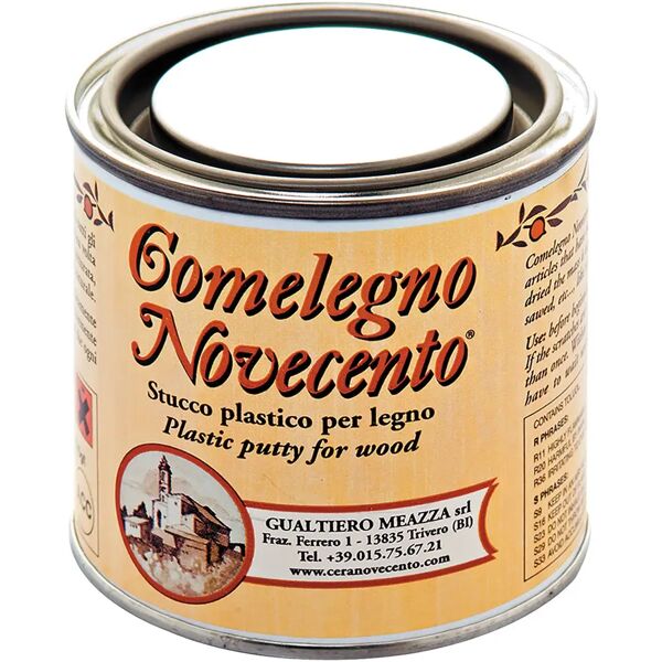 cera_novecento stucco plastico comelegno novecento per legno 250 ml noce medio pronto uso