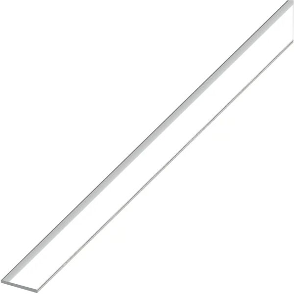 alfer aluminium piatto alluminio anodizzato 25x2 mm 1 m argento brillante