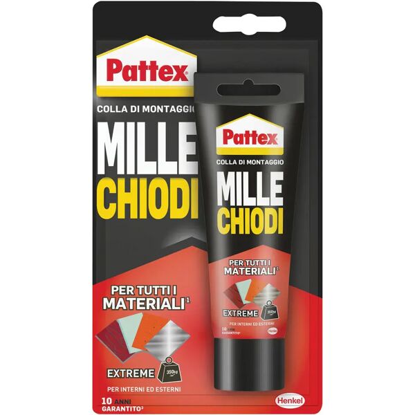 pattex adesivo sigillante  millechiodi extreme 142 g incolla e sigilla tutti i materiali