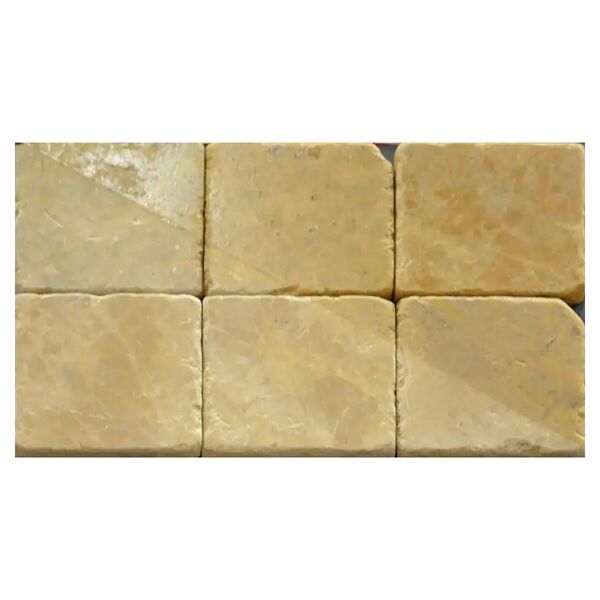 arna marmo anticato travertino 10x10x1 cm giallo 50 pezzi