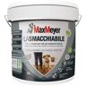 MAXMEYER Pittura per interni smacchiabile,  La smacchiabile bianco opaco, 10 L