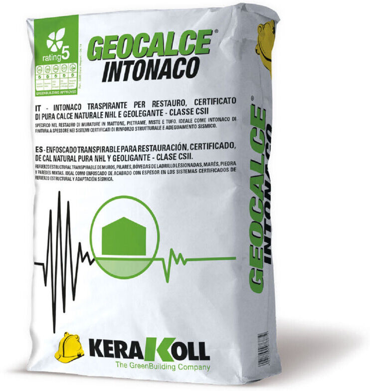 KERAKOLL Geocalce intonaco civile traspirante certificato 25 kg - Polvere -