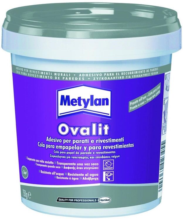 OVALIT Colla per rivestimento murale pasta Metylan 0.75 kg