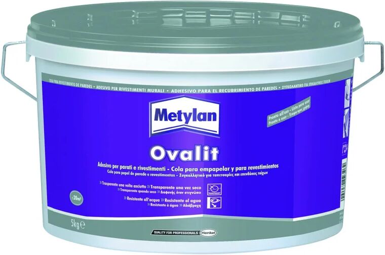 METYLAN Colla per rivestimento murale pasta Ovalit 5 kg