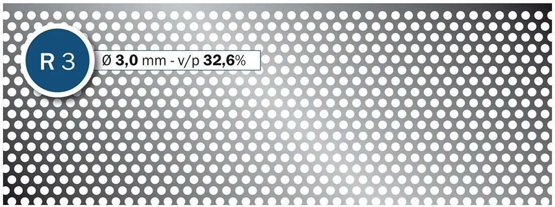 ITALFIM Lamiera Forata In Ferro Zincato 100x200 Cm Spessore 1 Mm Foro Ø 3 Mm Passo 5x