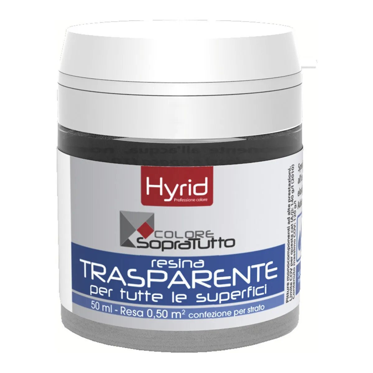 HYRID BY COVEMA Resina Piastrelle Trasparent Hyrid 50 Ml Brillante Universale 10 M²  Con 1 L Pronto Uso