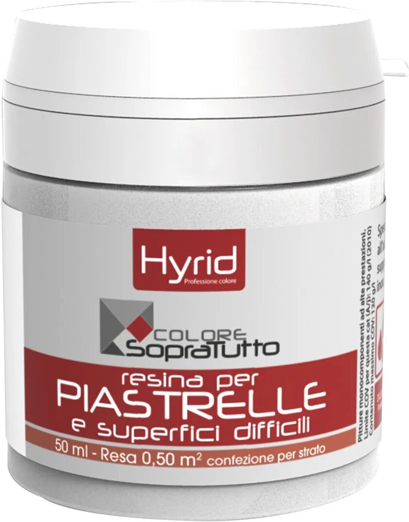 HYRID BY COVEMA Resina Piastrelle Hyrid Bianco 50 Ml Per Superfici Difficili 10 M²  Con 1 L Pronto Uso