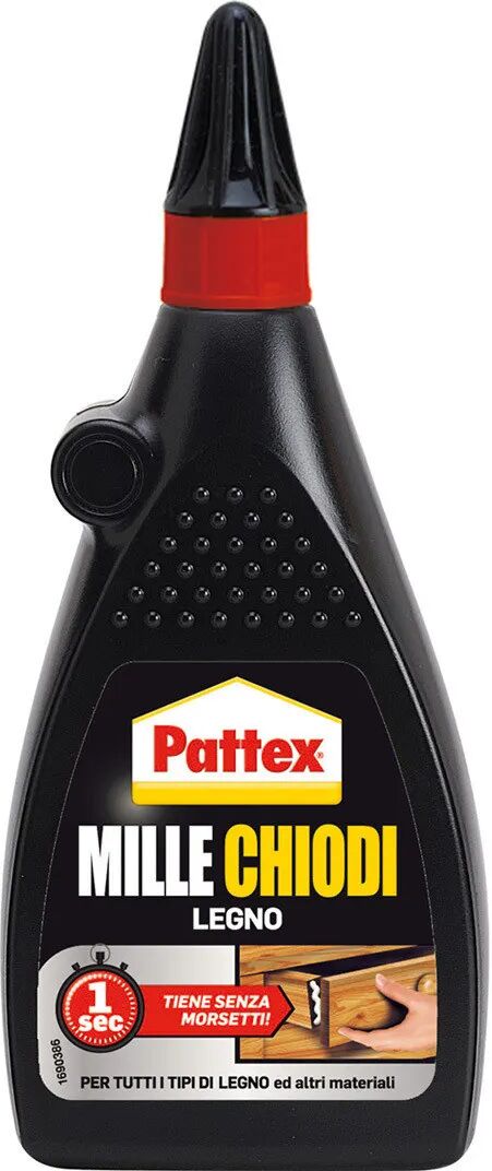 PATTEX Millechiodi Legno  200 G Adesivo Di Montaggio Base Acqua Trasparente