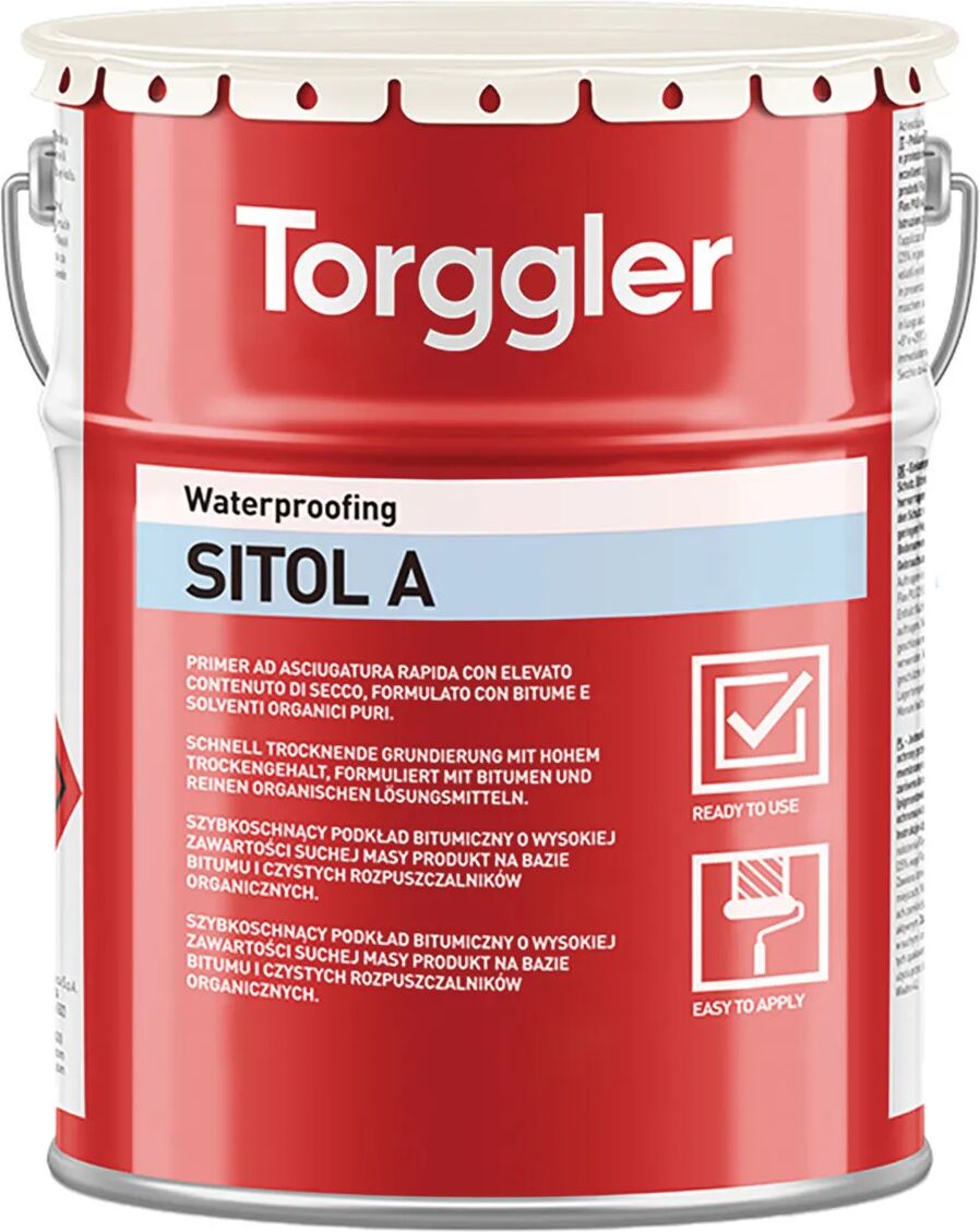 Torggler PITTURA BITUMINOSA  1 l SITOL E PROTEGGE DALLA CORROSIONE LEGNO METALLO E CLS