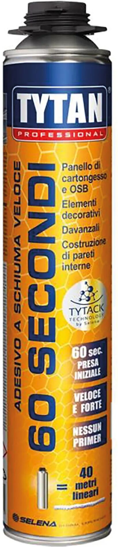 Tytan ADESIVO A SCHIUMA VELOCE  750ml 60 SECONDI PER PISTOLA PANNELLI OSB E CARTONGESSO