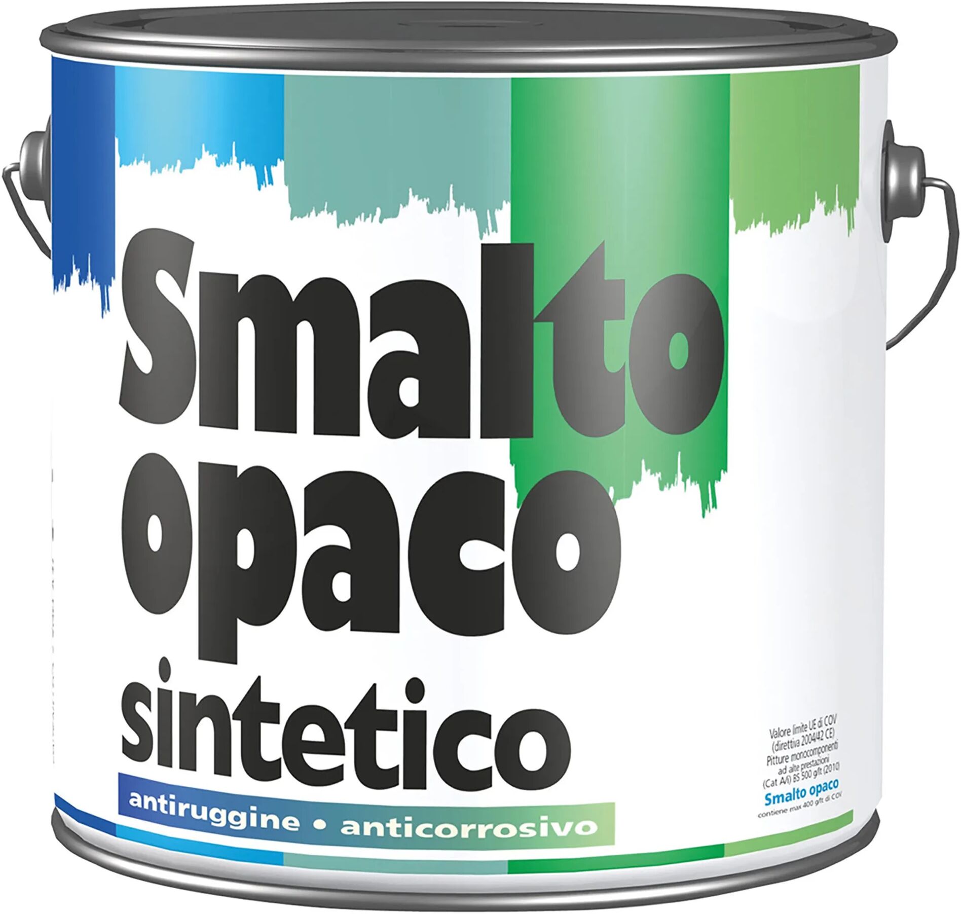 Cipir SMALTO SINTETICO OPACO  GRIGIO 2,5 l ANTIRUGGINE 12-14m² CON 1 l DA DILUIRE