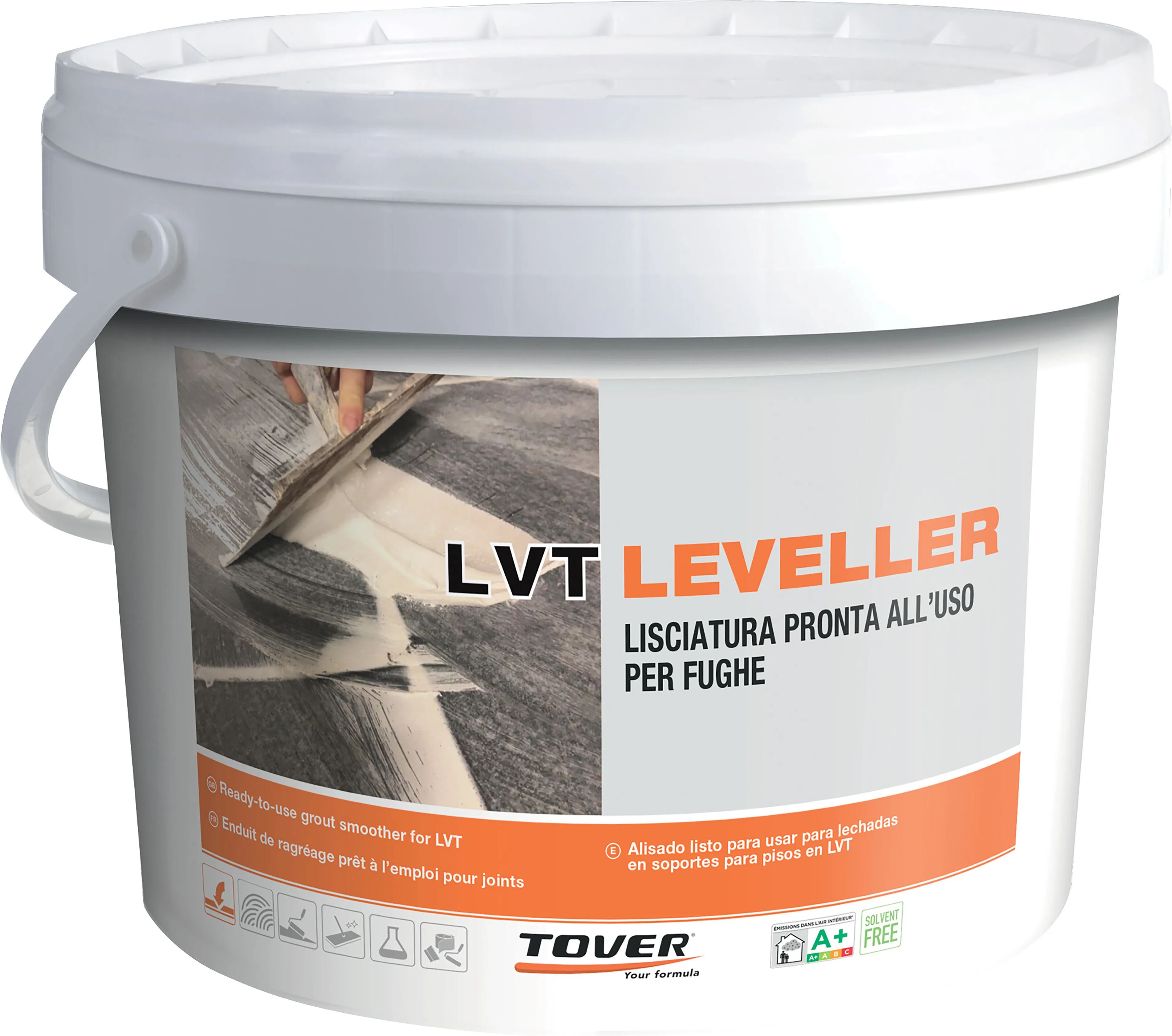 Tover STUCCO LVT LEVELLER PER LVT/SPC 5 kg BASE ACQUA, ELIMINA FUGHE E GIUNTI