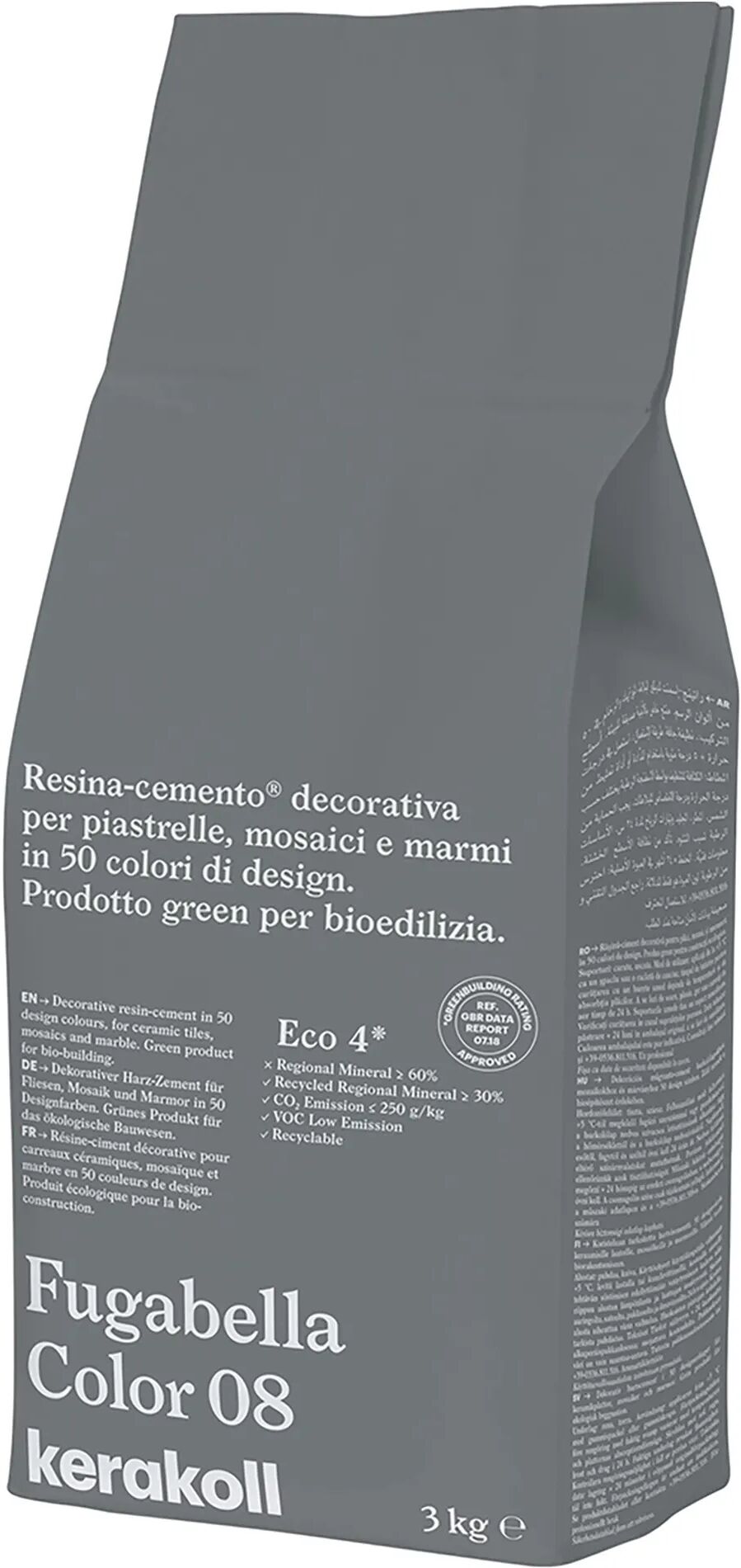 Kerakoll STUCCO FUGABELLA COLOR  08 3 Kg FUGA 0-20 mm USO INTERNO ED ESTERNO