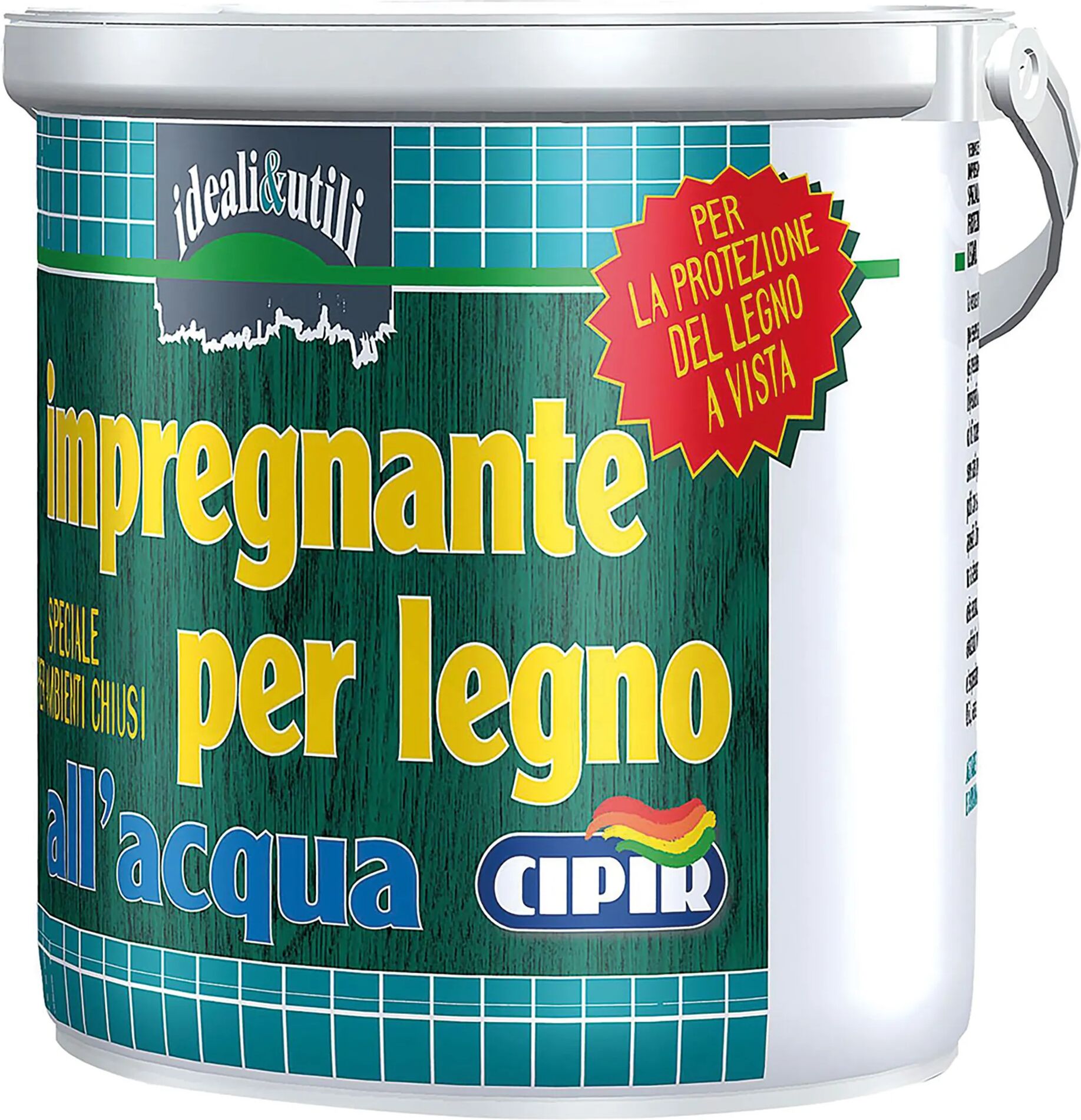 Cipir IMPREGNANTE LEGNO AD ACQUA  2,5 l NOCE PRONTO ALL'USO 12-15 m² CON 1 l