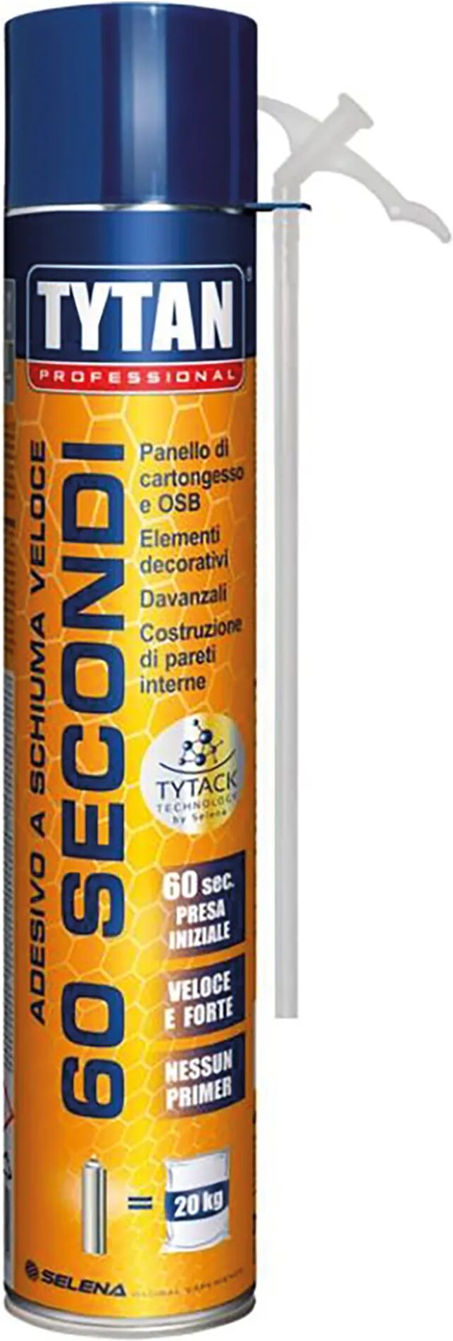 Tytan ADESIVO A SCHIUMA VELOCE  750ml 60 SECONDI MANUALE PER PANNELLI OSB E CARTONGESSO