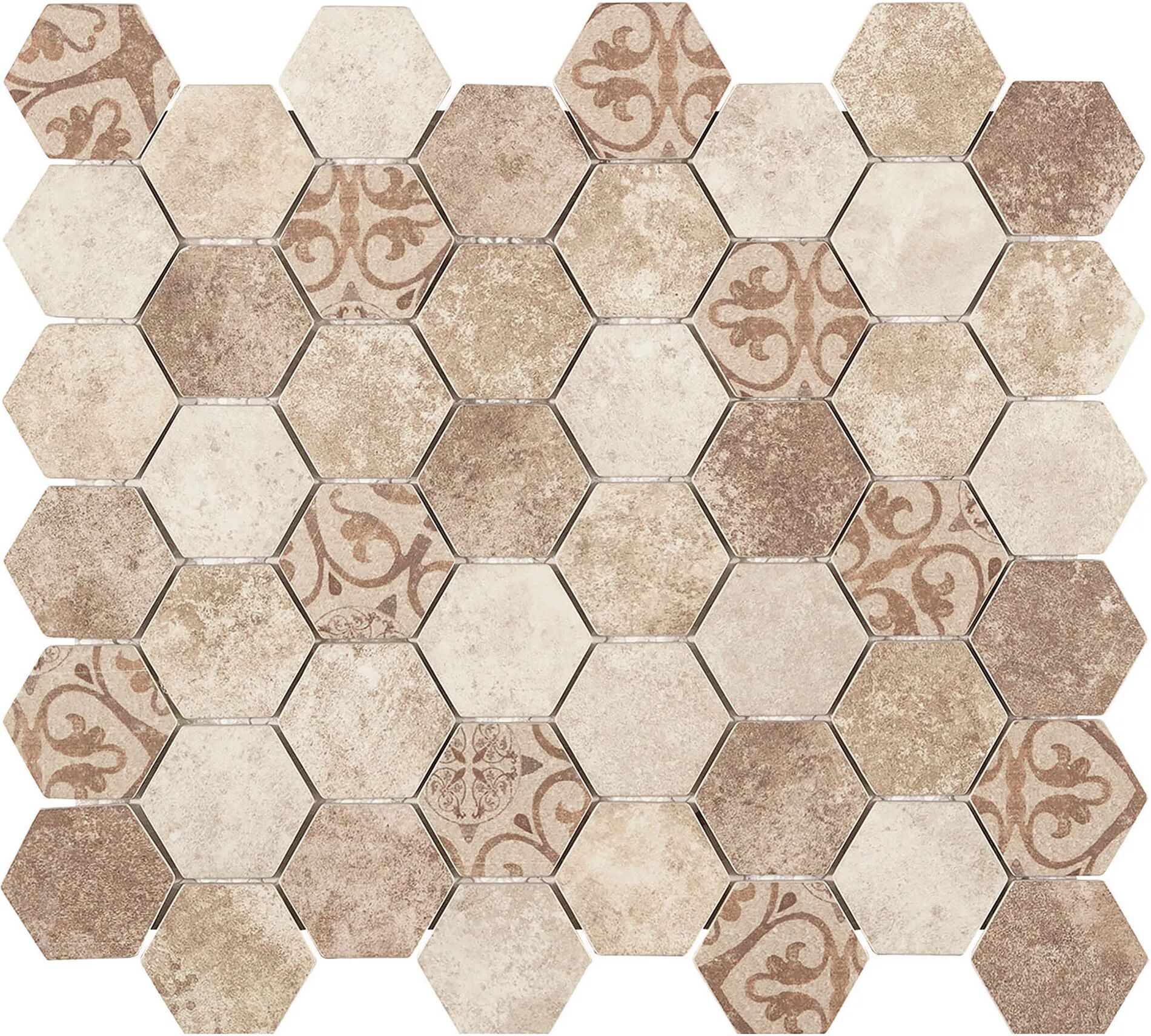 Tecnomat MOSAICO INTERNO MARSIGLIA BEIGE 32,3x28x0,6 cm VETRO RICICLATO