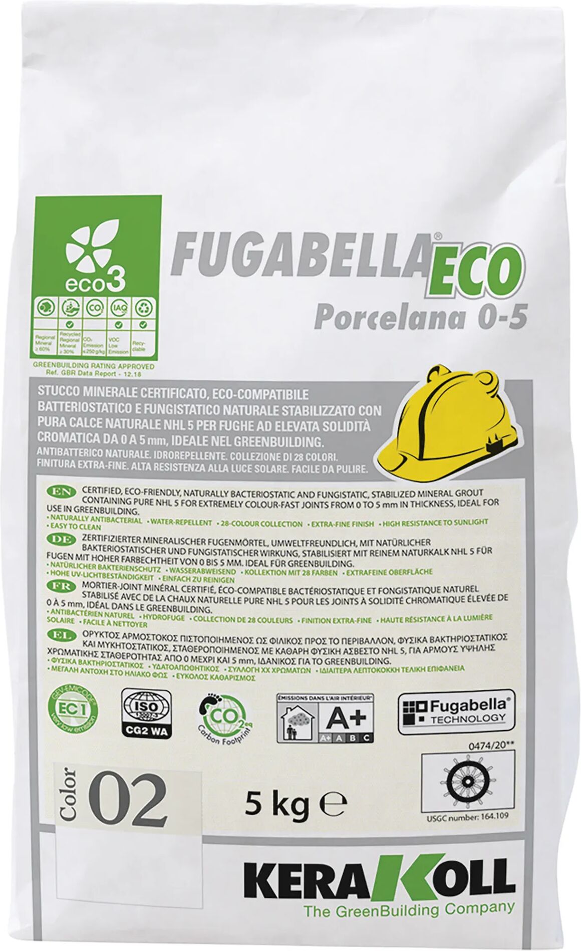 Kerakoll STUCCO FUGABELLA NEW 0-5 5 KG  02 BIANCO