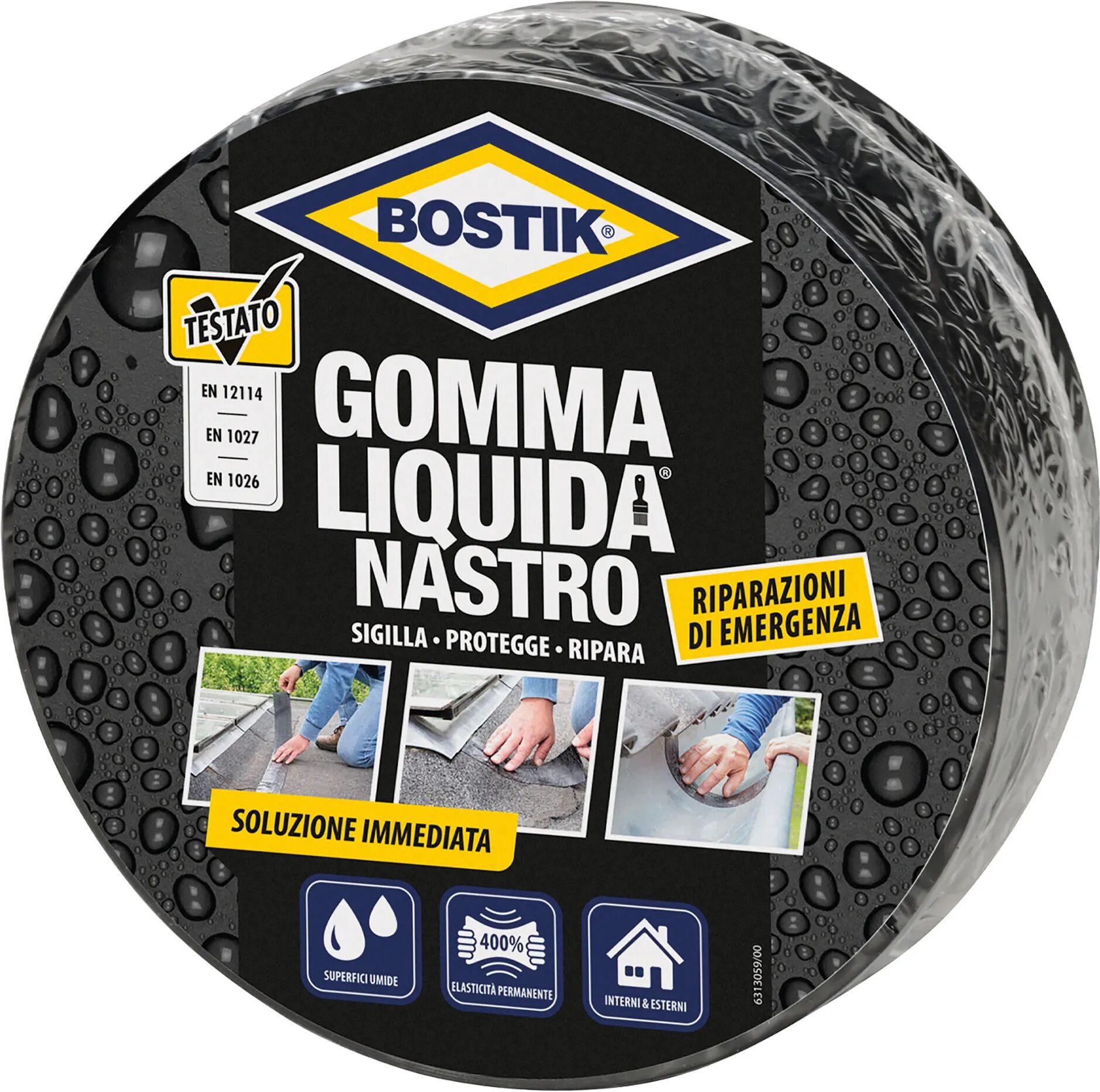 Bostik NASTRO GOMMA LIQUIDA  5 m x 75 mm SIGILLA PROTEGGE E RIPARA