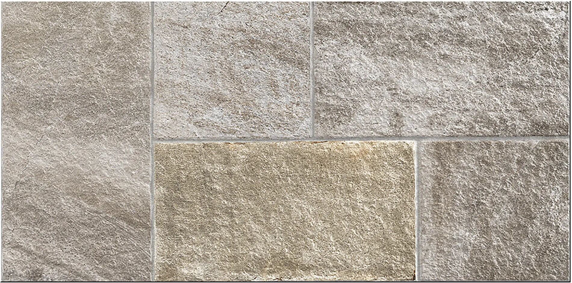 GRES_ITALIA Pavimento Esterno Pietra Mix Grey 30,8x61,5x0,8 Cm Pei 5 R11 Gres Porcellanato