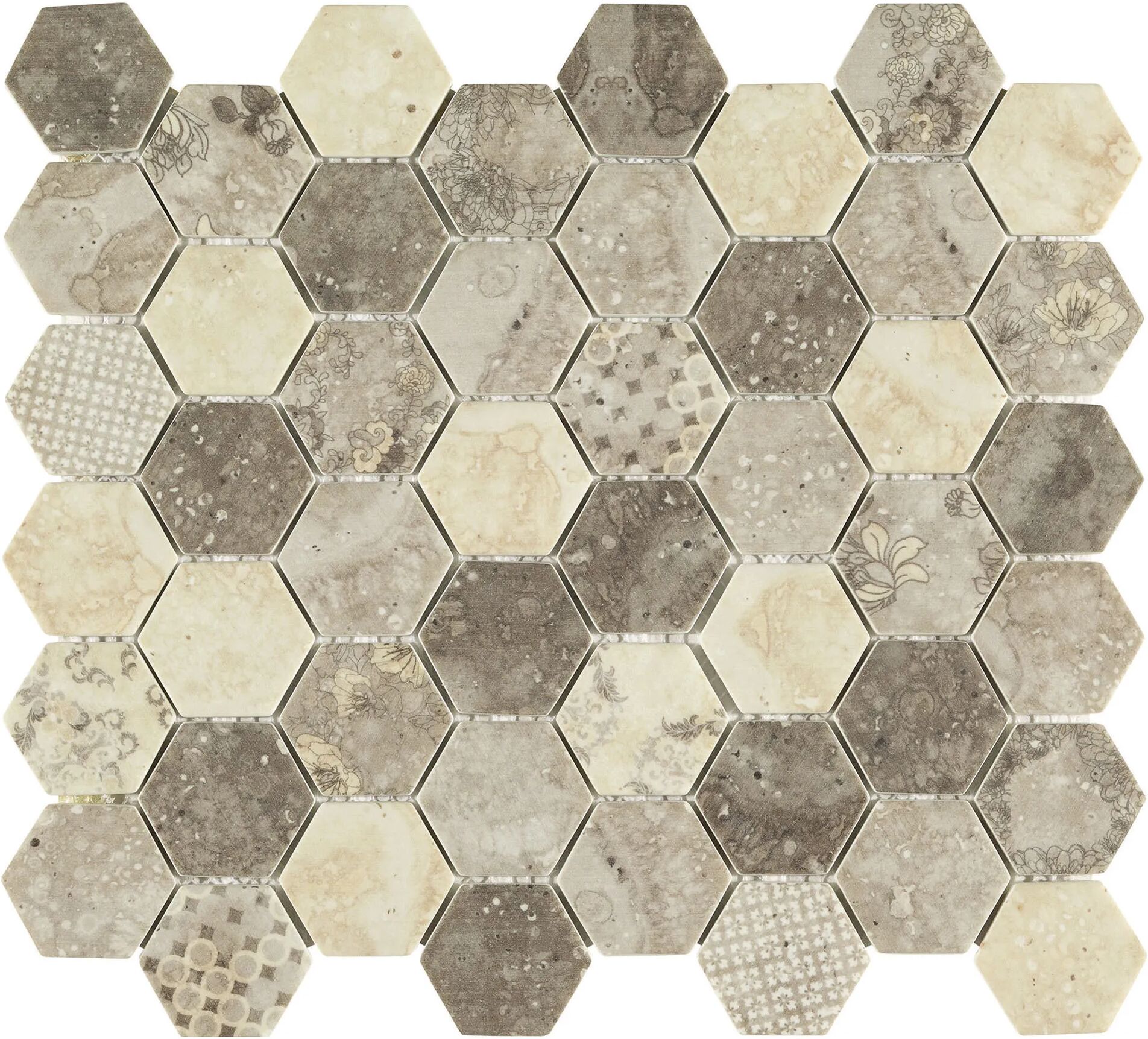 Tecnomat MOSAICO INTERNO MARSIGLIA AVORIO 32,3x28x0,6 cm VETRO RICICLATO