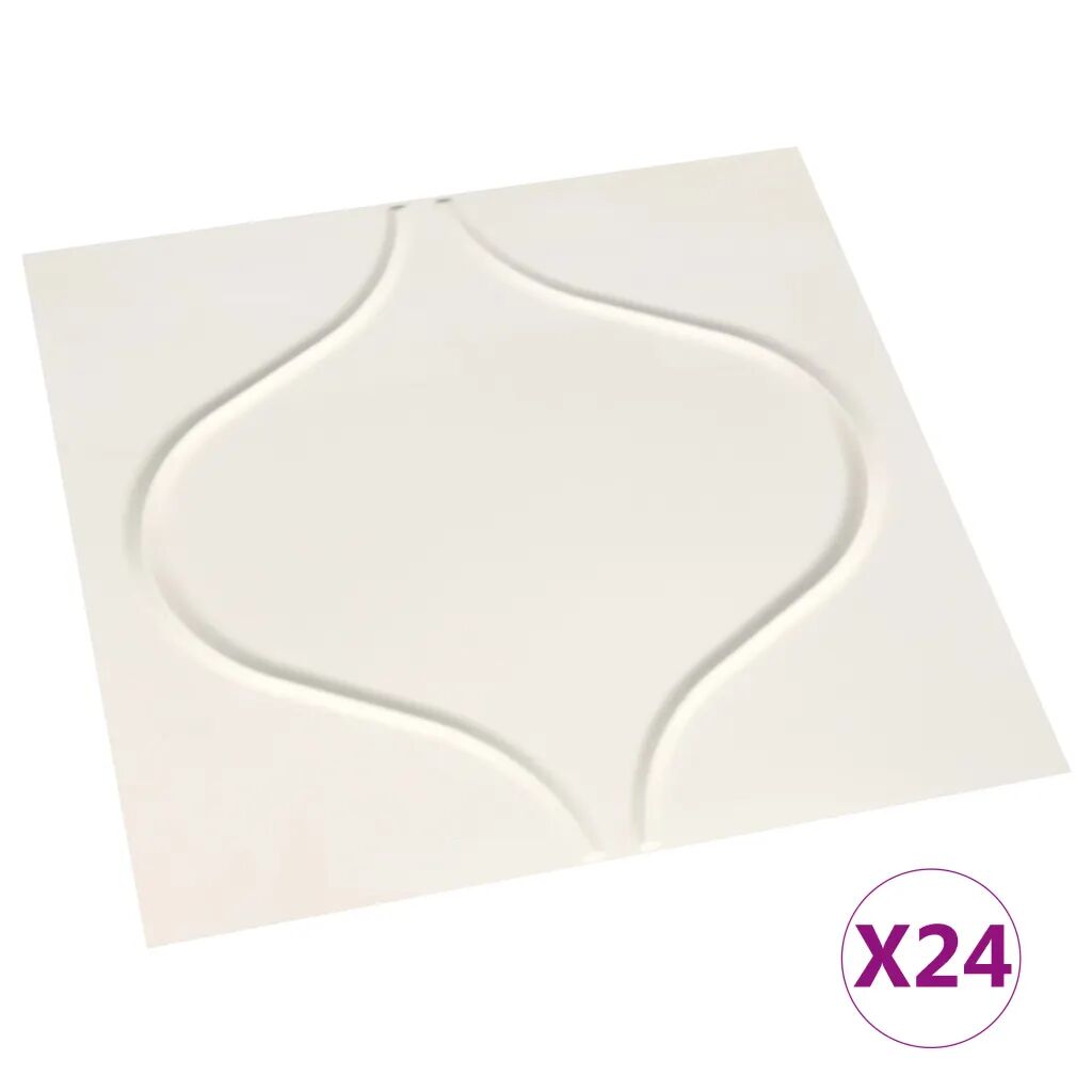 vidaXL 24 st Wandpanelen 3D 6 m² 0,5x0,5 m