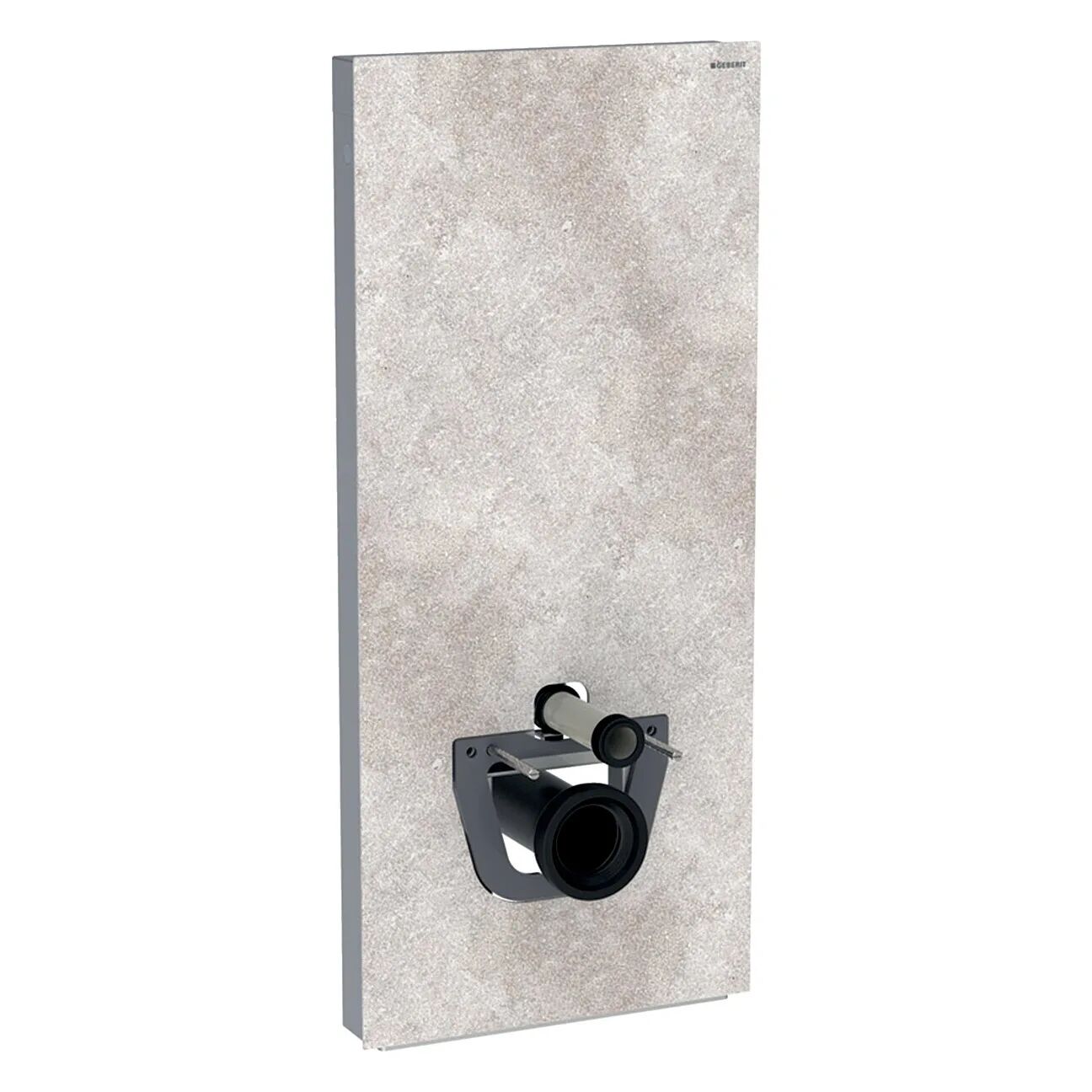 Geberit Monolith Sanitärmodul für Wand-WC, 114 cm, Frontverkleidung aus Steinzeug steinzeug betonoptik steinzeug betonoptik aluminium 131.031.JV.5