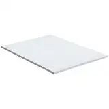 Alape Trägerplatte aus Glas TP.GL600.450, ohne Beckenausschnitt 45 x 60 cm  B: 45 T: 60 H: 1,2 cm silbergrau satiniert 8520601510