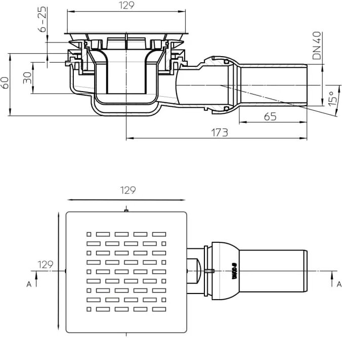 Polypex Pexstone Siphon Pexstone edelstahl passend für Pexstone PS_Siphon