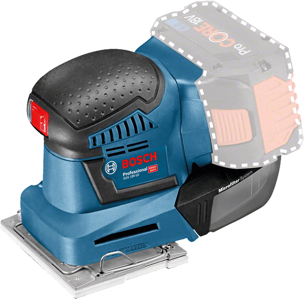 Bosch Blauw GSS 18V-10 multi Schuurmachine 3 in 1 18V excl. accu's en lader 06019D0200