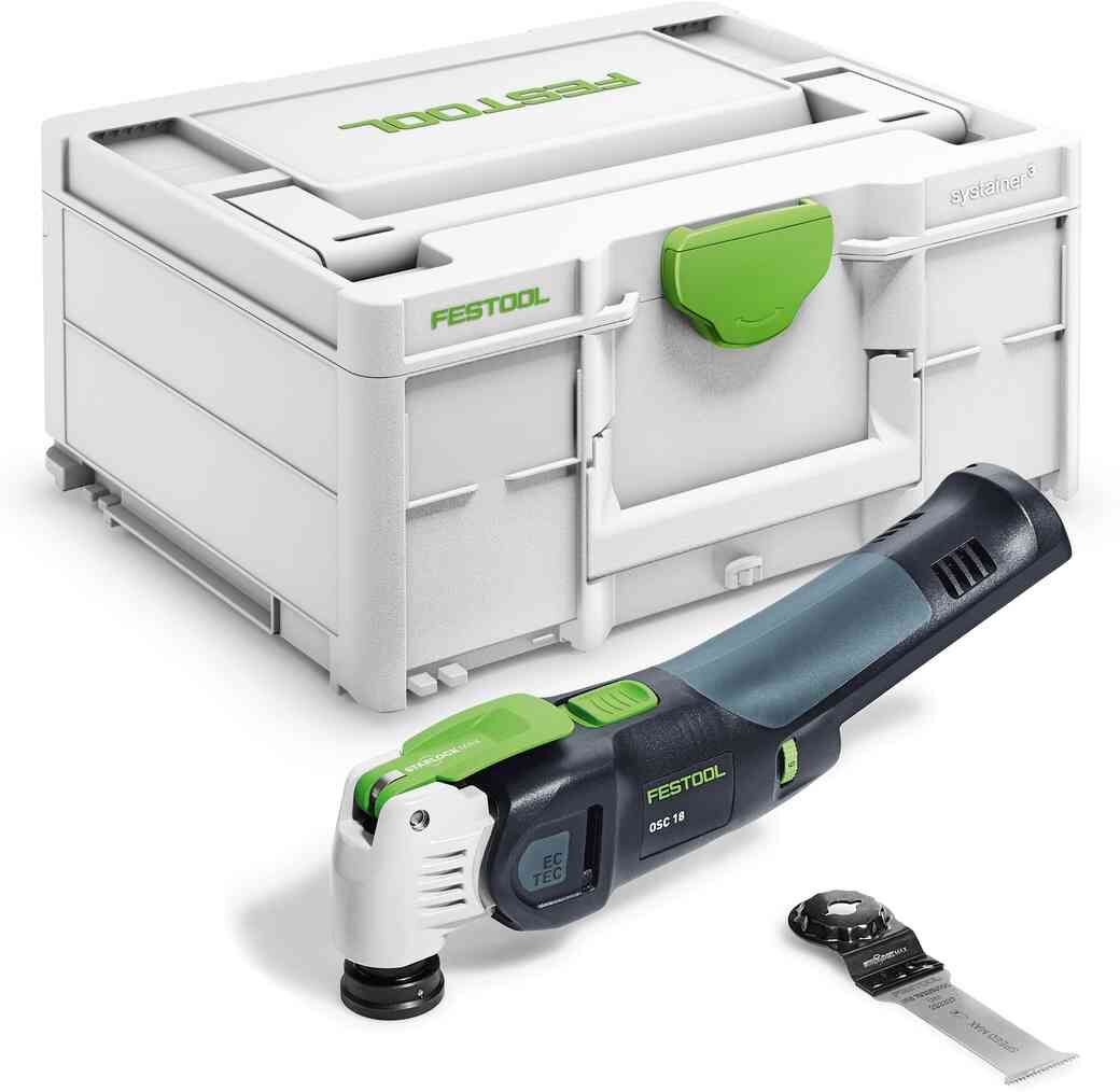 Festool 576591 OSC 18 E-Basic VECTURO oscillerende accumachine excl. accu's en oplader