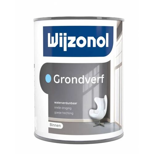 Wijzonol Grondverf Op Waterbasis 0,5 Liter 100% Wit