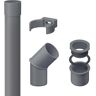 Inefa Downpipe/rioolbuis DN 50, 2 m Antraciet