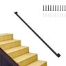 QJHYTEUR Moderne trapleuning, metalen pijp loft leuning wandmontage ondersteunt trappen voor oudere kinderen binnen buiten trappen leuning, veiligheidsgreep/13ft