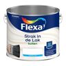 Flexa Strak in de Lak Zijdeglans Zwart Strak & Easycare 0.75 Liter