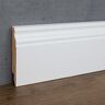 PROVISTON 16 x 80 x 2500 mm   Hamburger plint   MDF-folie   Berlijnse profiel   wit   RAL9016